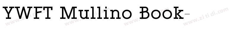 YWFT Mullino Book字体转换